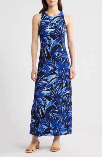 Tommy Bahama Jasmina Bravo Bloom Jewel Neck Maxi Dress