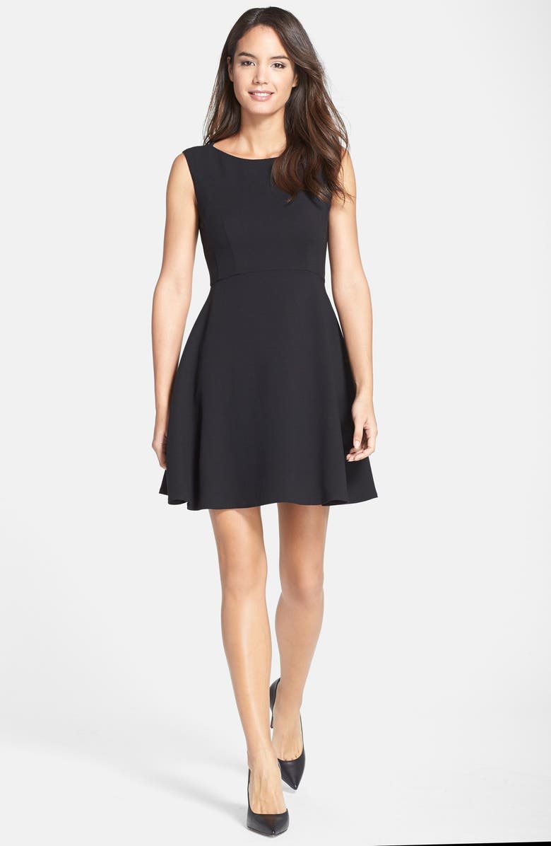 French Connection Feather Ruth Fit & Flare Dress, Alternate, color, 