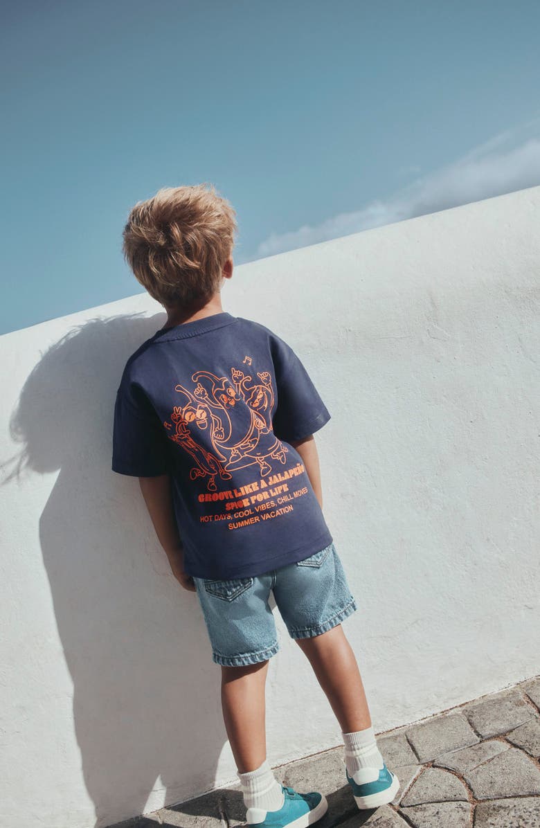 NEXT Kids' Jalapeño Graphic Cotton T-Shirt, Alternate, color, Orange