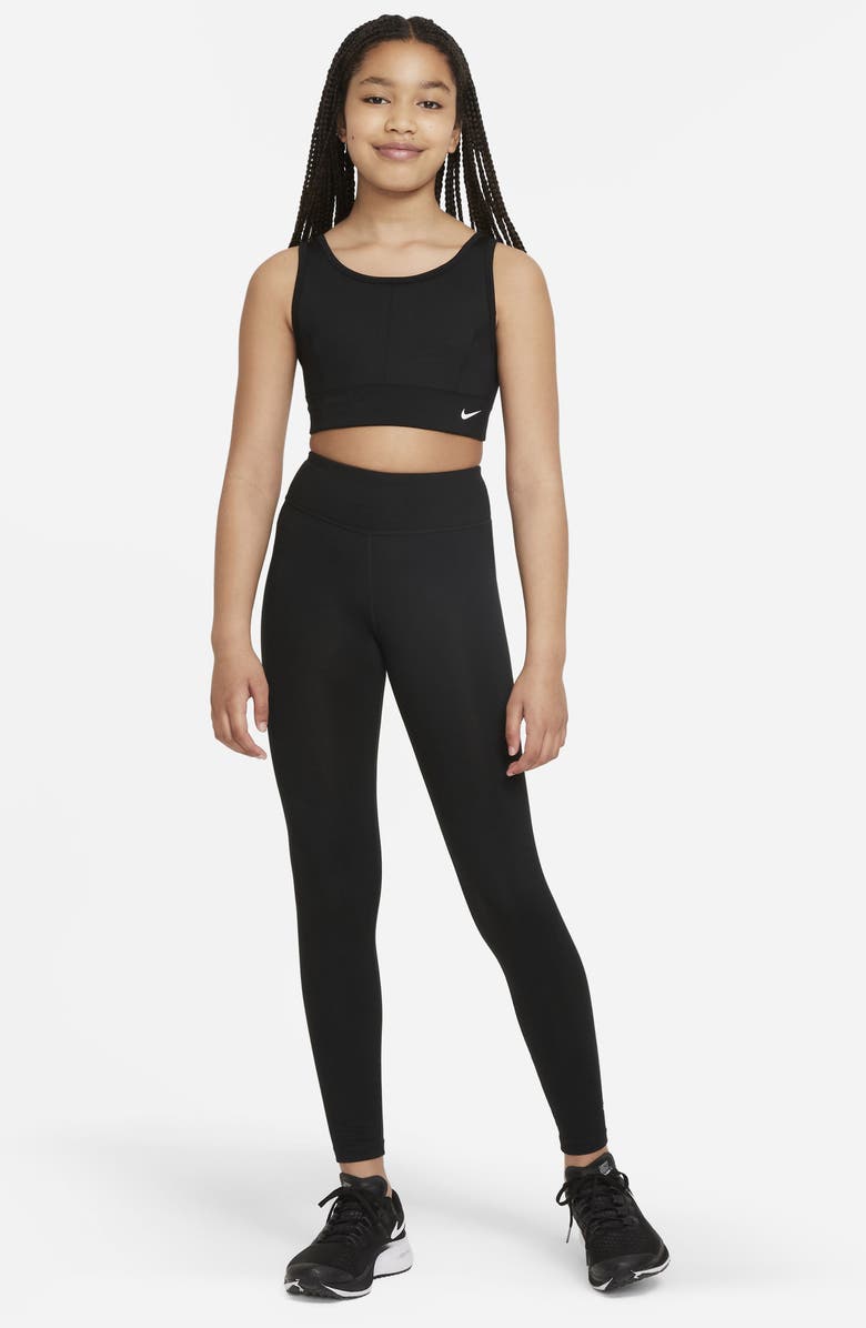 Nike Kids' One Luxe Dri-FIT Leggings, Alternate, color, 