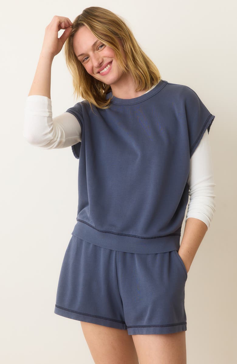 Marine Layer Cloud 9 Terry Dolman Top, Alternate, color,