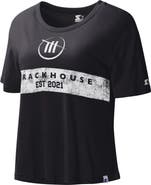 STARTER Women's Starter Black TRACKHOUSE RACING Record Setter T-Shirt