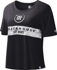 STARTER Women's Starter Black TRACKHOUSE RACING Record Setter T-Shirt
