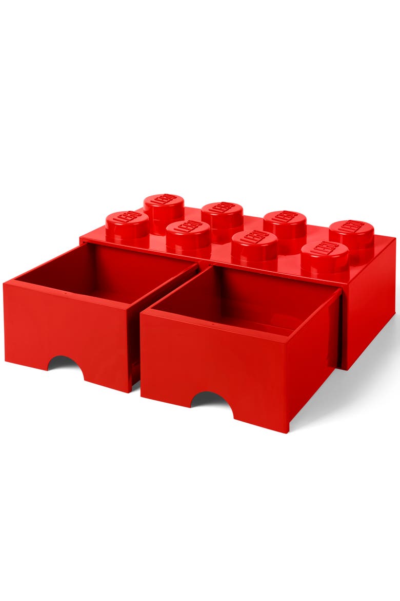 Storage Brick Drawer, Alternate, color, Red