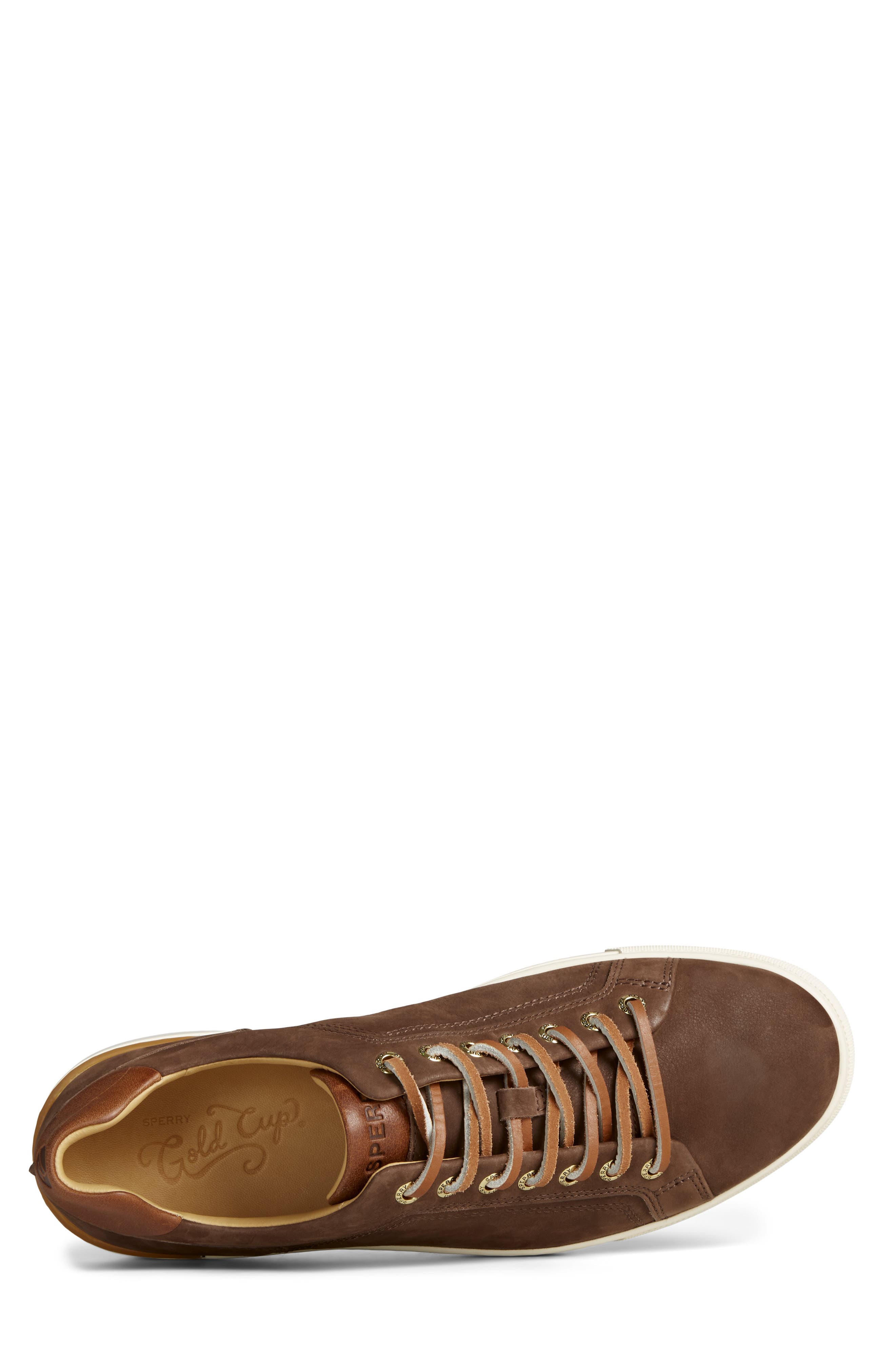 Sperry Gold Cup<sup>®</sup> Victura Leather Sneaker, Alternate, color, Brown