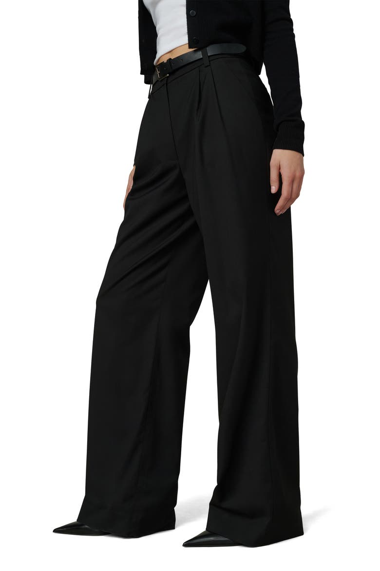 The Dani Pleated Wide Leg Pants, Alternate, color, BLACK