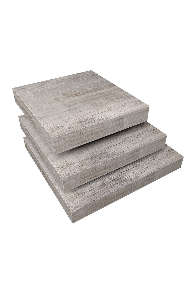 FLOATING SHELVES SQUAR, Main, color, GREY WOOD