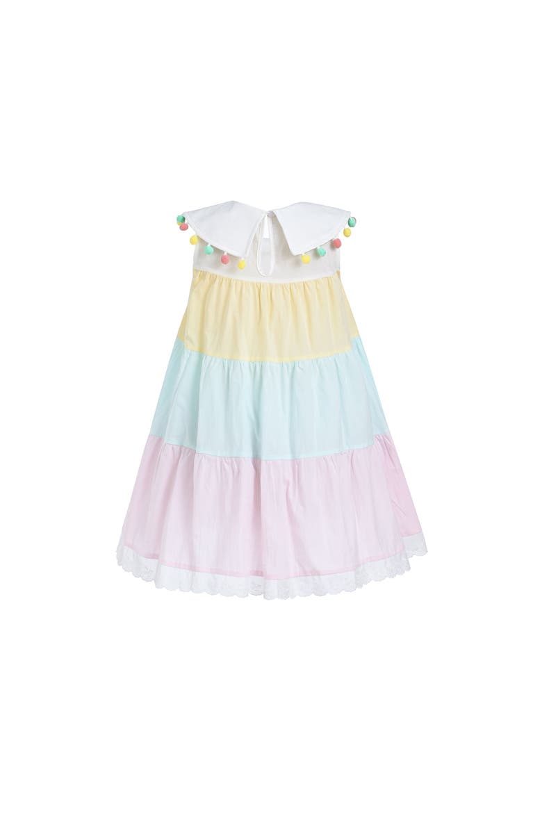 Layered Pom Dress, Alternate, color, Pink