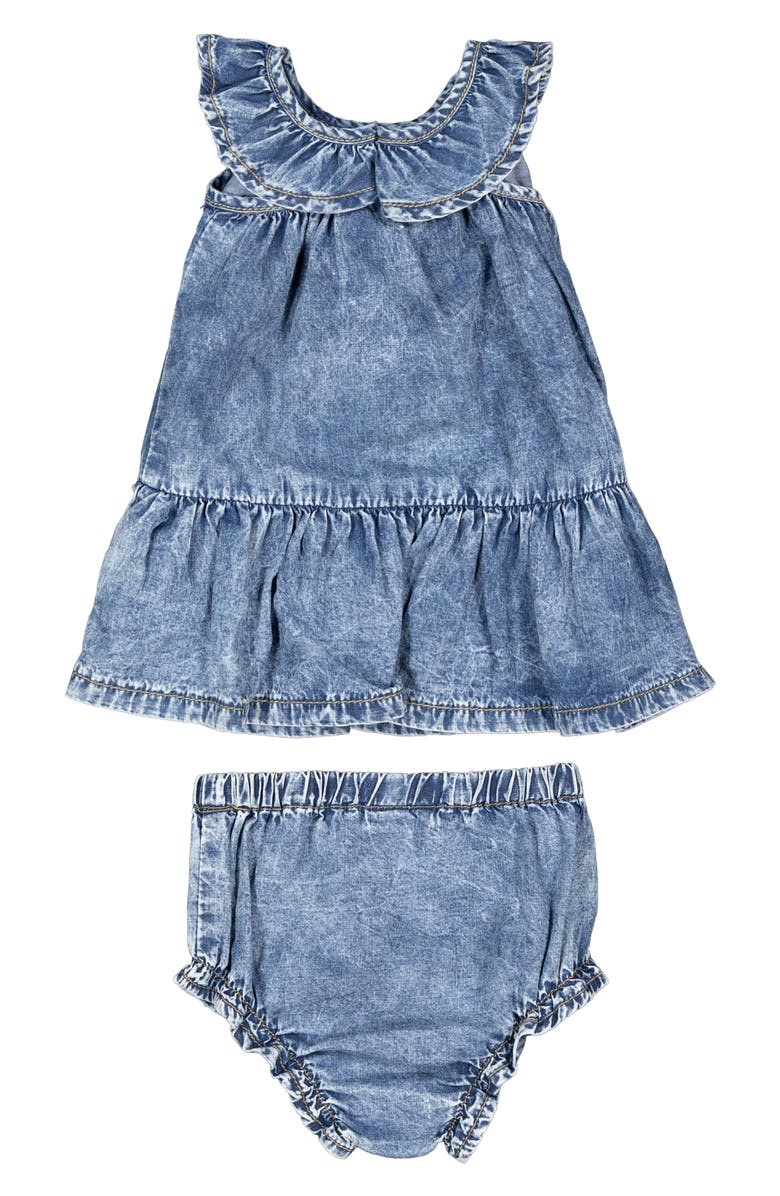 Joe's Jeans Denim Dress & Bloomers Set, Alternate, color, Mid Blue