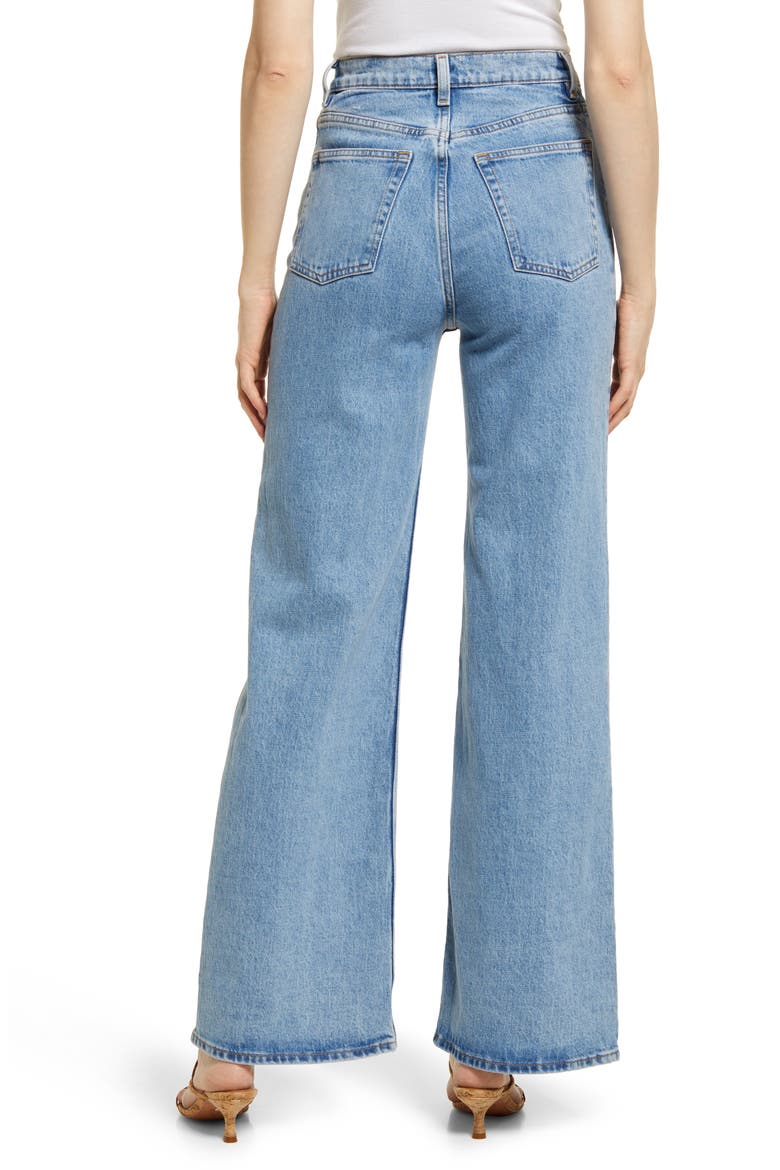 Treasure Cut High Waist Wide Leg Jeans, Alternate, color, FRESH BLUE