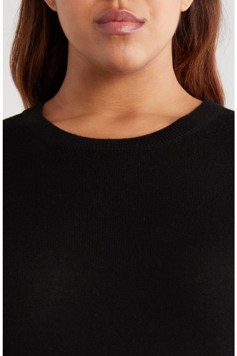 Crewneck Sweater, Alternate, color, BLACK