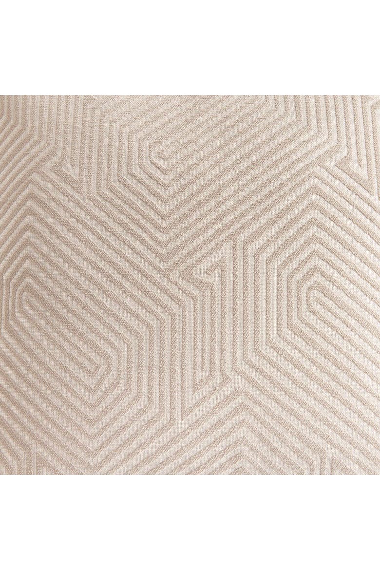 Geo Square Indoor-Outdoor Pillow 24", Alternate, color, Beige