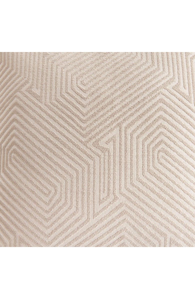 Napa Home & Garden Geo Square Indoor-Outdoor Pillow 24", Alternate, color, Beige