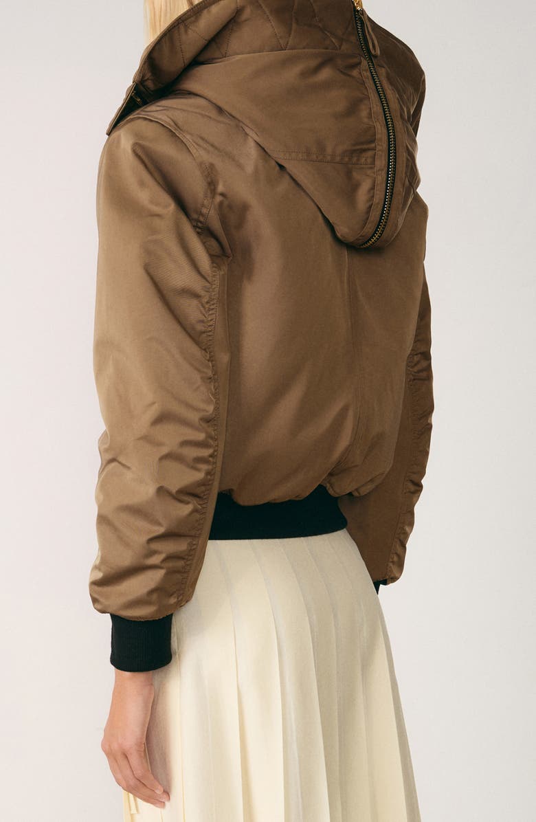 MANGO Fleece Lined Bomber Jacket, Alternate, color, 