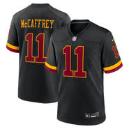 Nike Men's Nike Luke McCaffrey Black Washington Commanders Hail Raiser Alternate Game Jersey