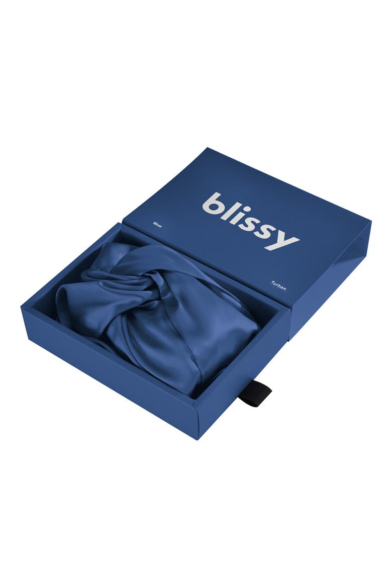 Mulberry Silk Hair Bonnet, Alternate, color, NAVY