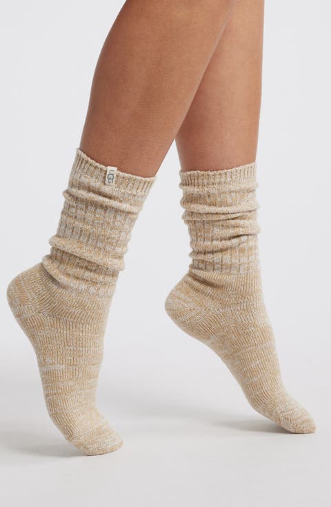 Ribbed Crew Socks