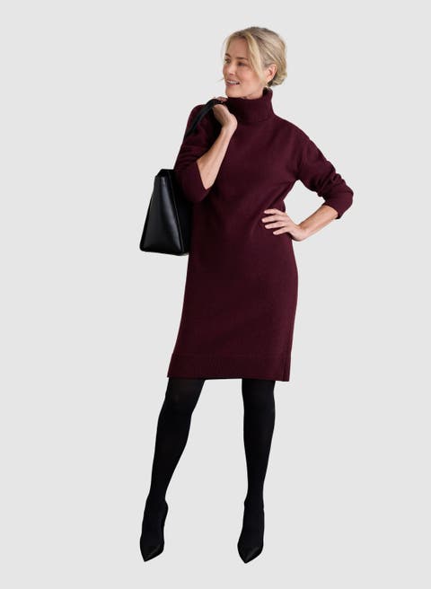 Katy Turtleneck Knit Dress