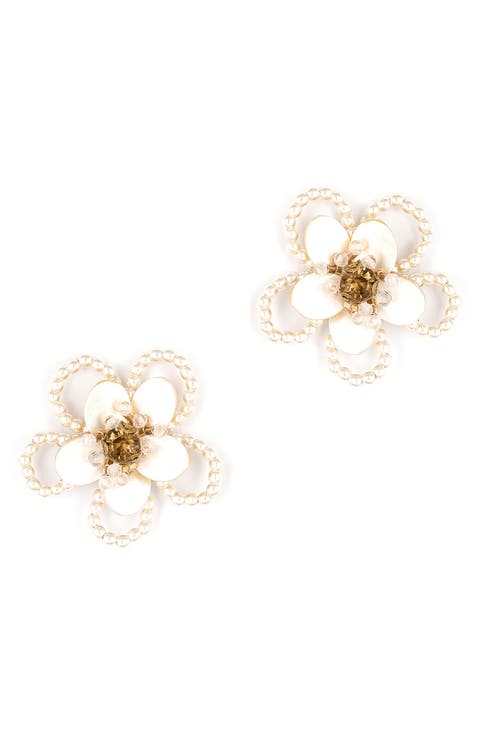 Hattie Flower Stud Earrings