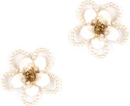 Deepa Gurnani Hattie Flower Stud Earrings