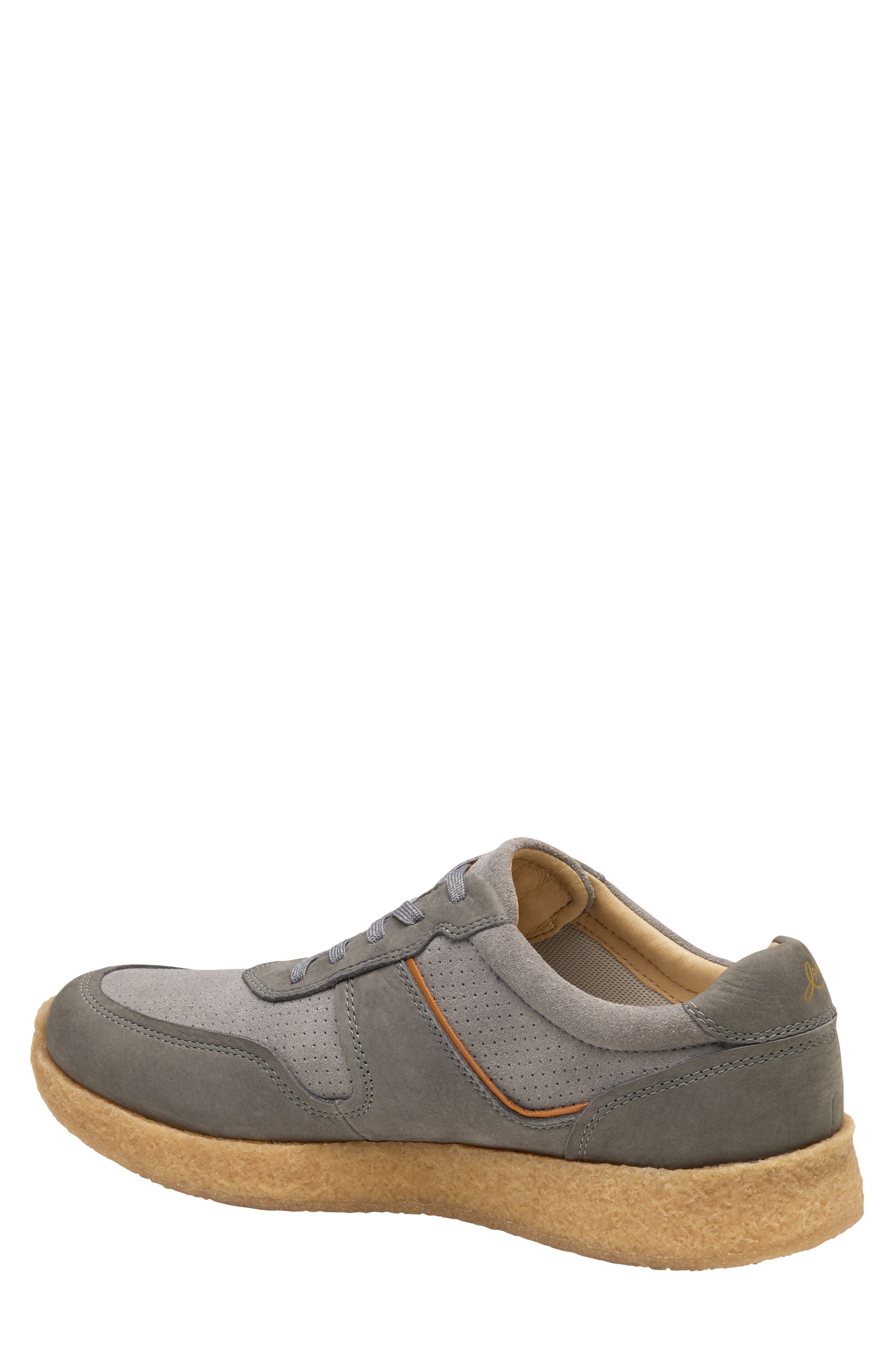 Silas Sneaker, Alternate, color, GRAY NUBUCK/ SUEDE