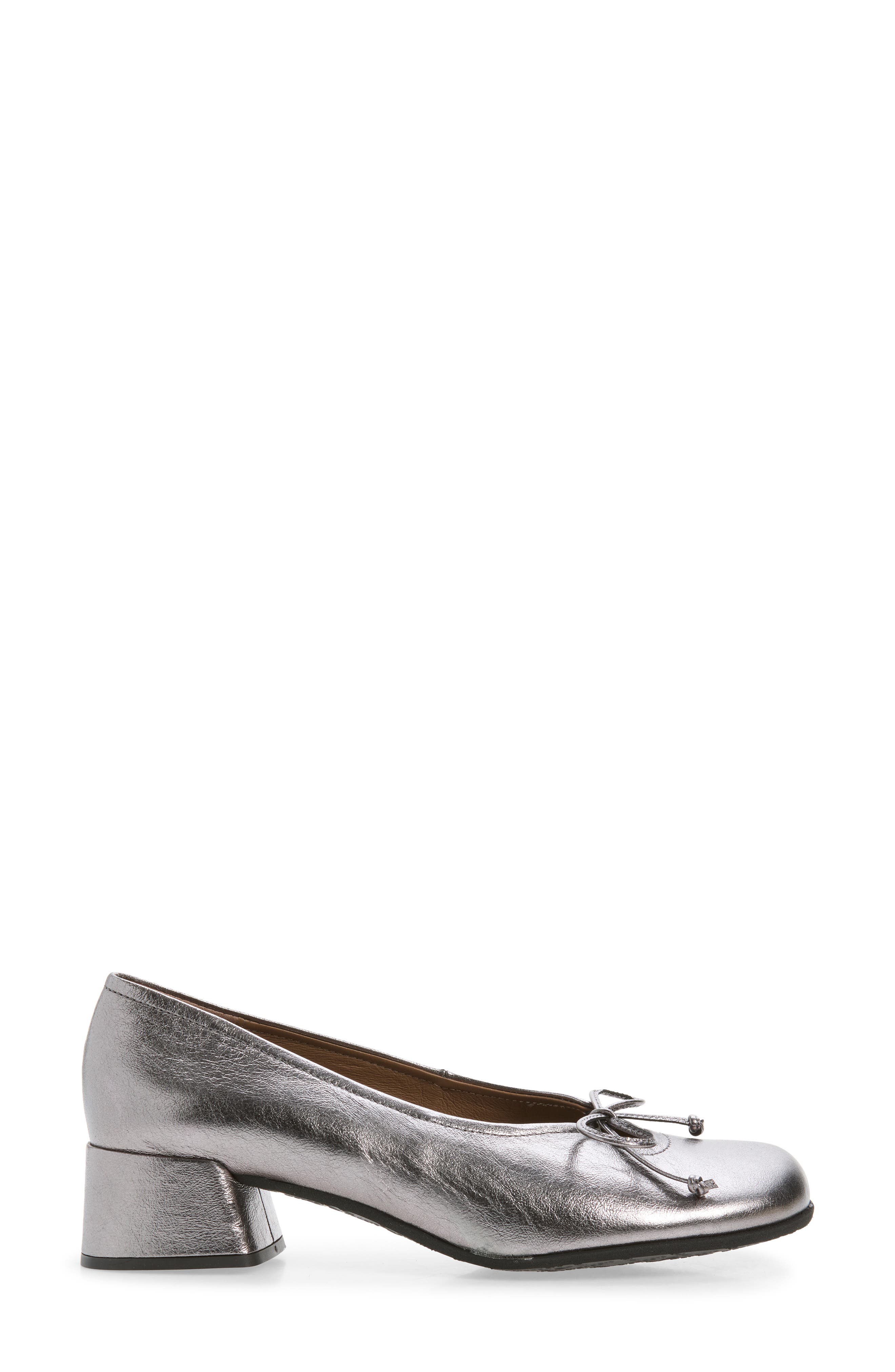 Block Heel Pump, Alternate, color, SILVER
