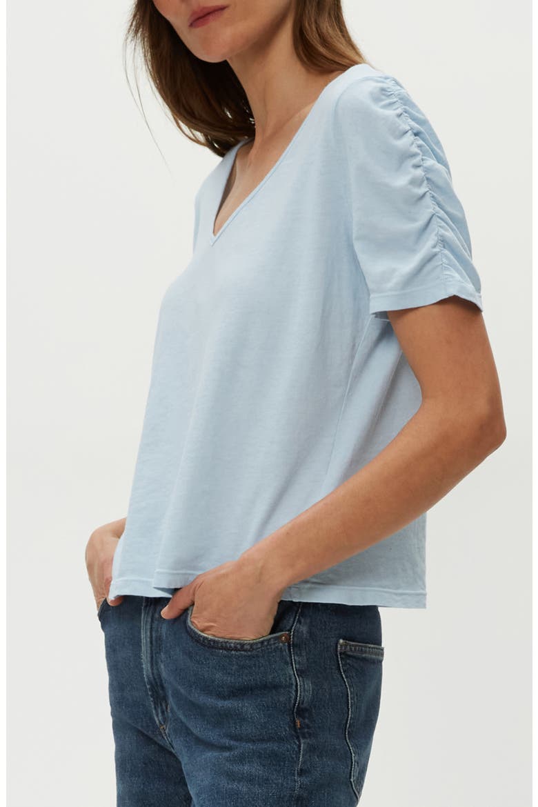 Josie V-Neck Shirt, Alternate, color, FOUNTAIN