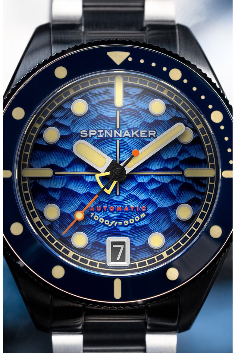 Challenger Automatic Bracelet Watch, 42mm, Alternate, color, BLUE