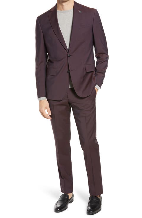 Roger Extra Trim Fit Solid Wool Suit