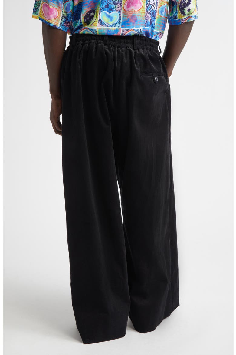 Extreme Wide Leg Corduroy Pants, Alternate, color, BLK