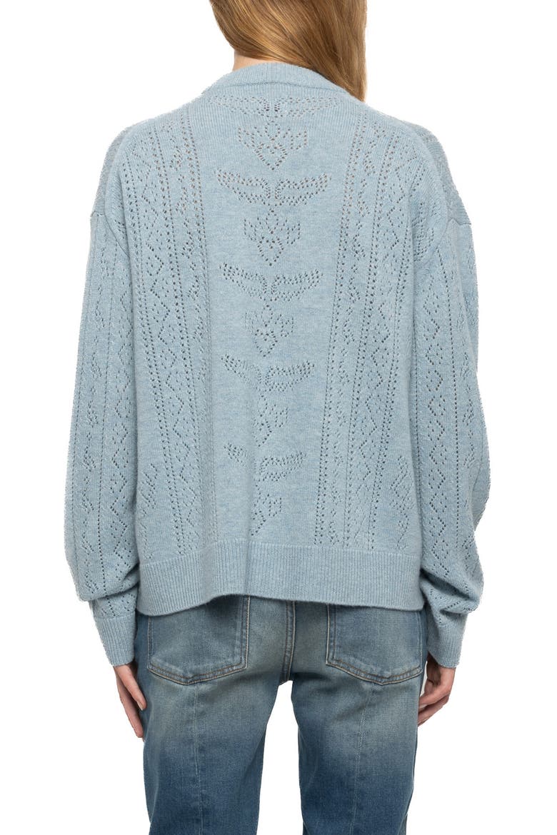 Markuz Pointelle Crewneck Sweater, Alternate, color, FROZEN