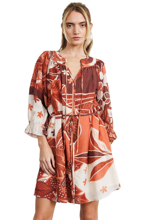 Ciebon Christy Floral Minidress In Red