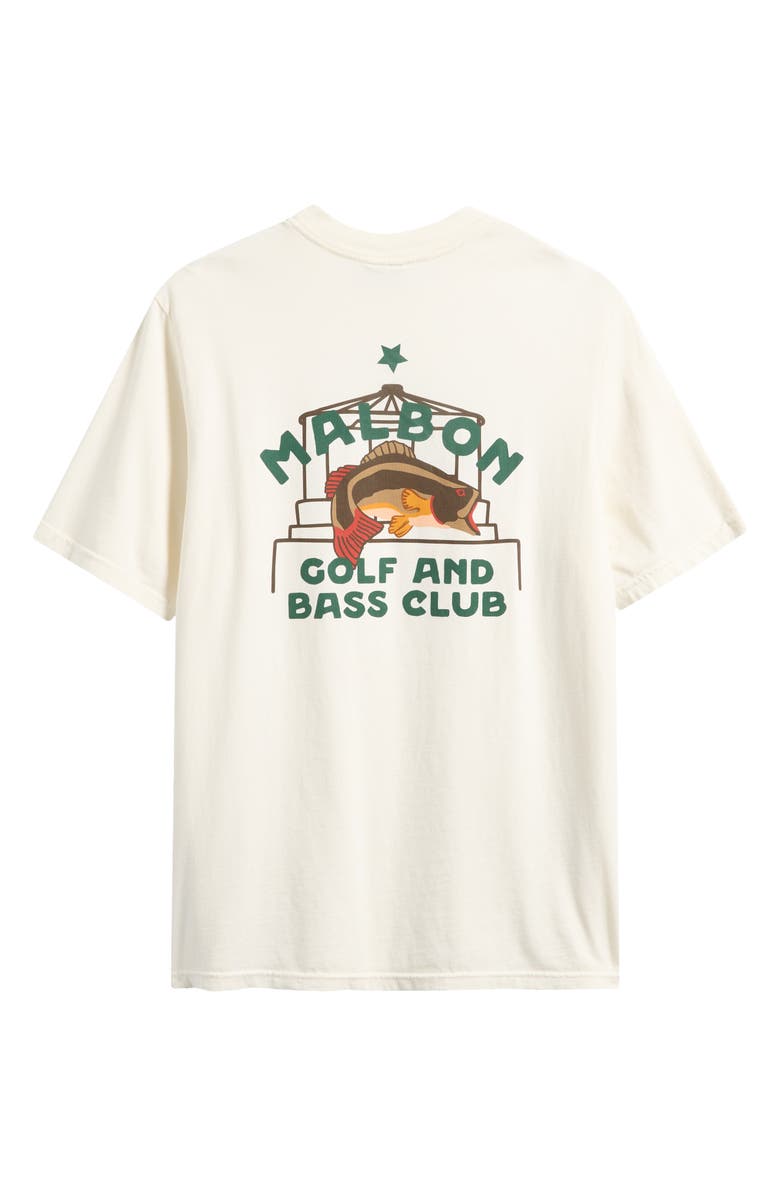 MALBON Vista Bass Cotton Graphic T-Shirt, Alternate, color, Ivory
