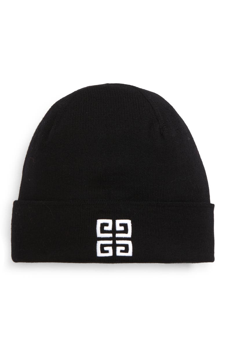 Givenchy Embroidered Wool Logo Beanie, Alternate, color,