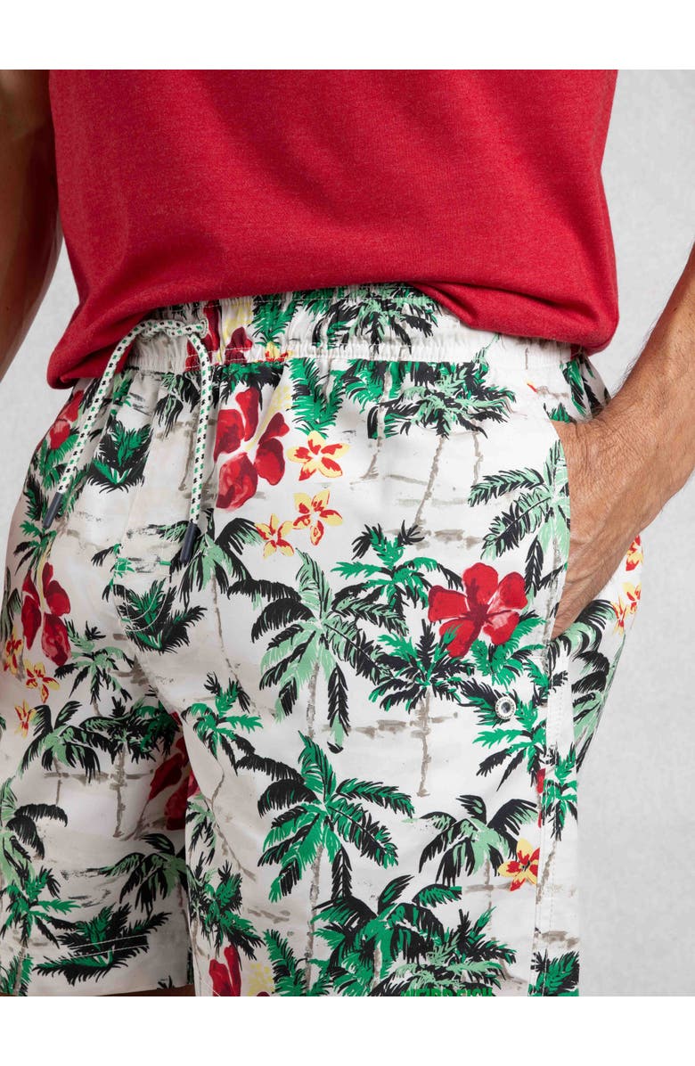 Weird Fish Belukha Printed Swim Shorts, Alternate, color, Peapod