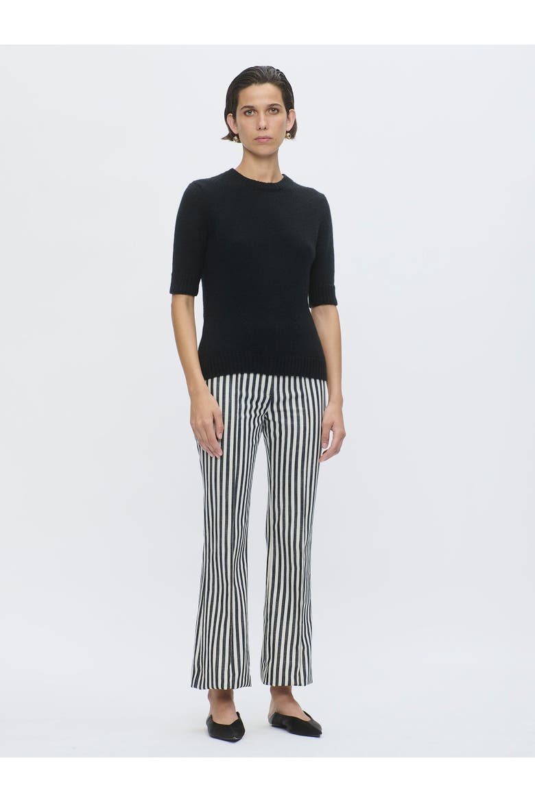Portia Crewneck cashmere sweater, Alternate, color, Black