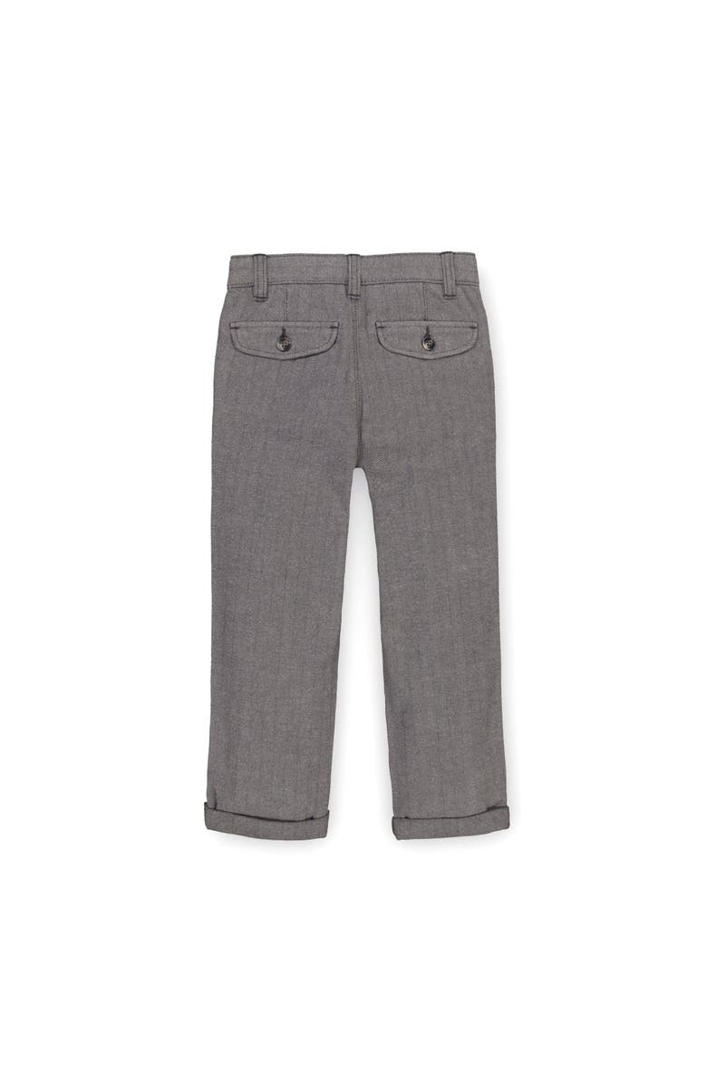 Hope & Henry Baby Boys' Organic Rolled Cuff Pant with Drawstring, Infant, Alternate, color,