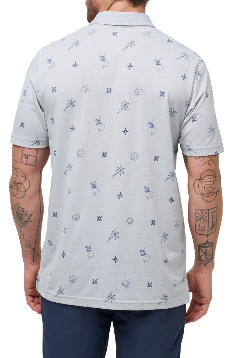 TravisMathew Cove Dive Polo, Alternate, color, Heather Light Grey