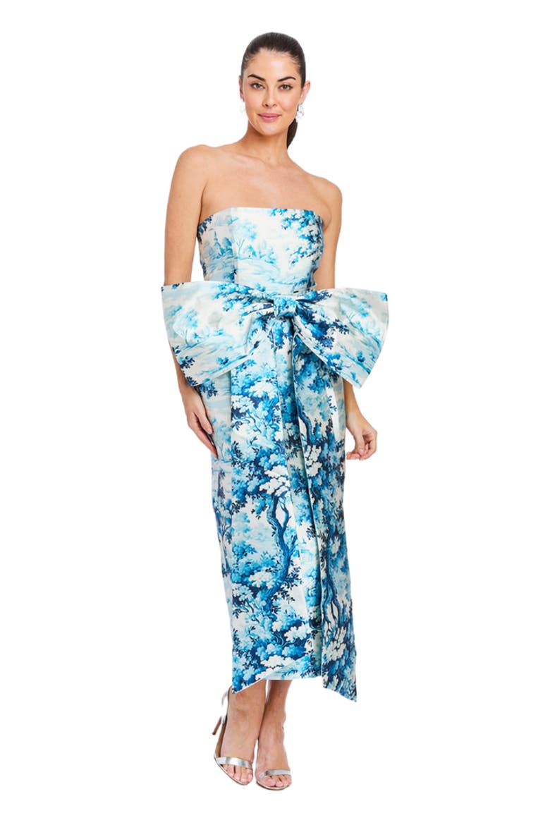 Lorena Convertible Bow Dress, Alternate, color, Blue
