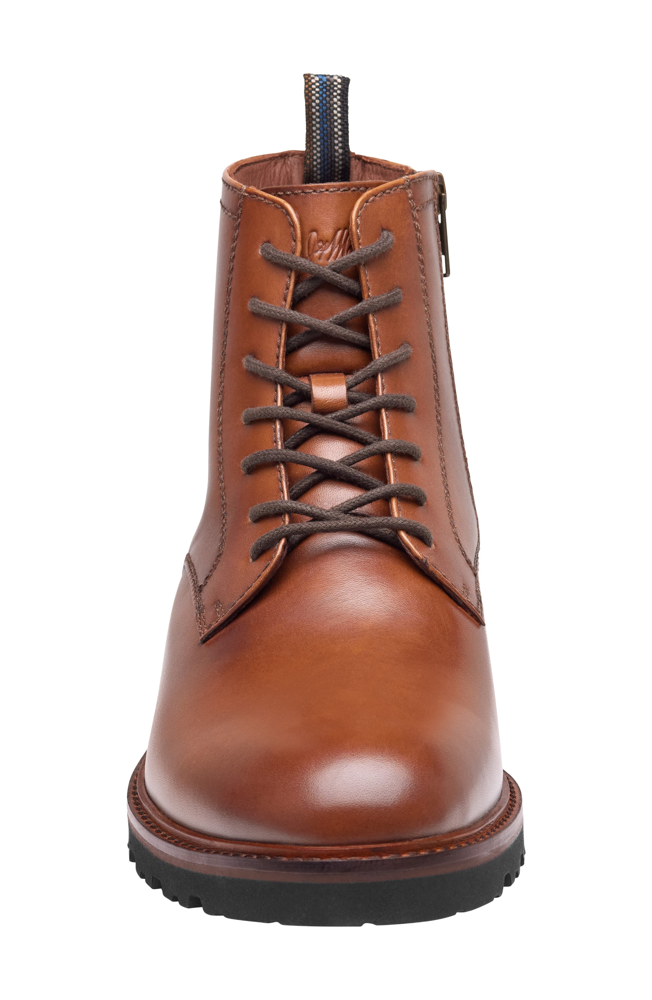 Britton Plain Toe Boot, Alternate, color, TAN FULL GRAIN