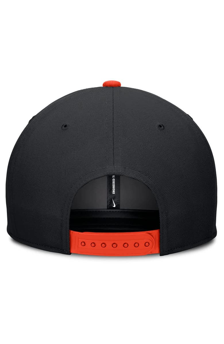 Nike Men's Nike Black/Orange Baltimore Orioles Pro Performance Snapback Hat, Alternate, color, Black