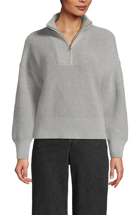 Drifter Shaker Wedge Quarter Zip Sweater