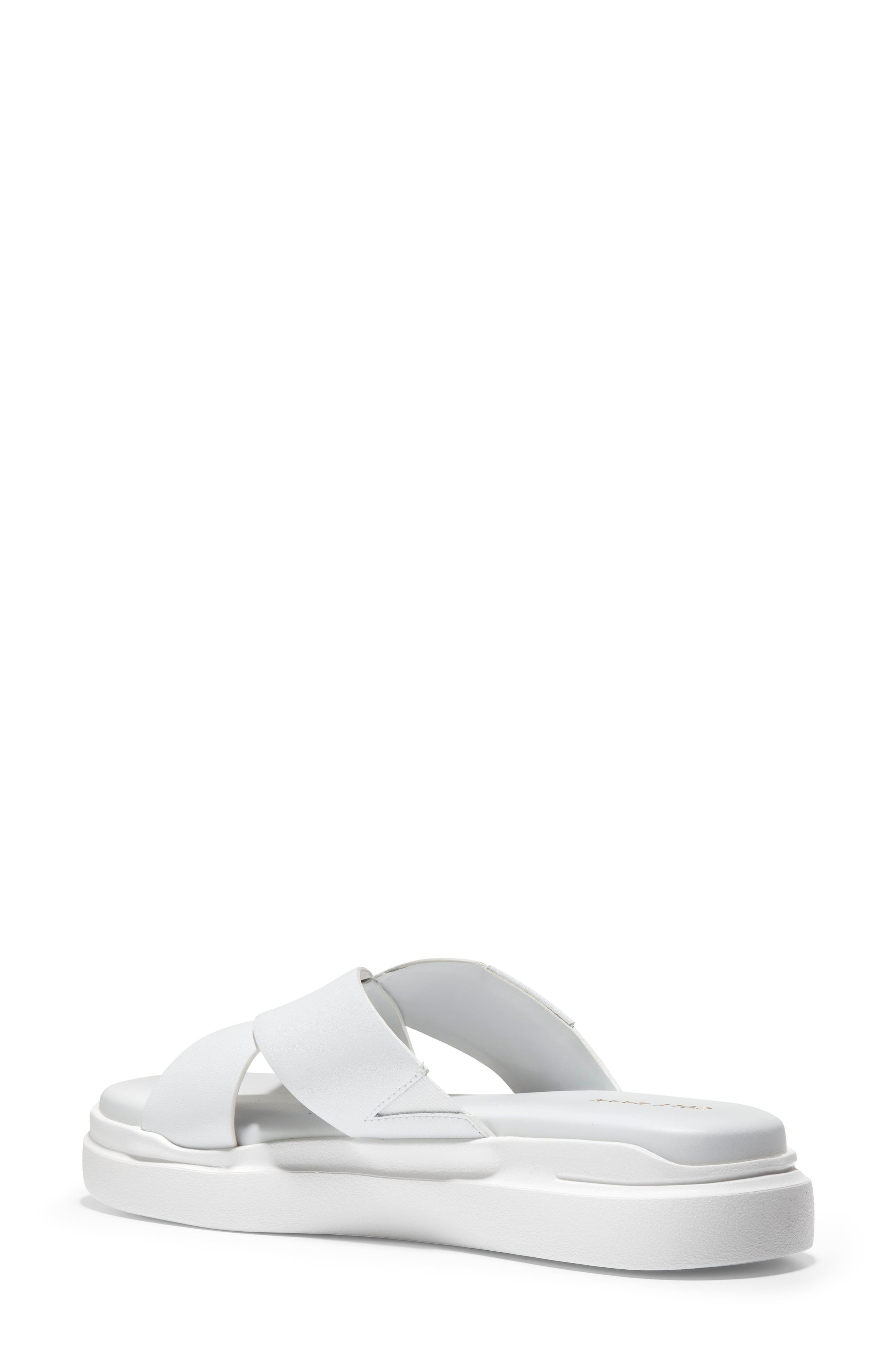GrandPro Rally Slide Sandal, Alternate, color, OPTIC WHITE LEATHER