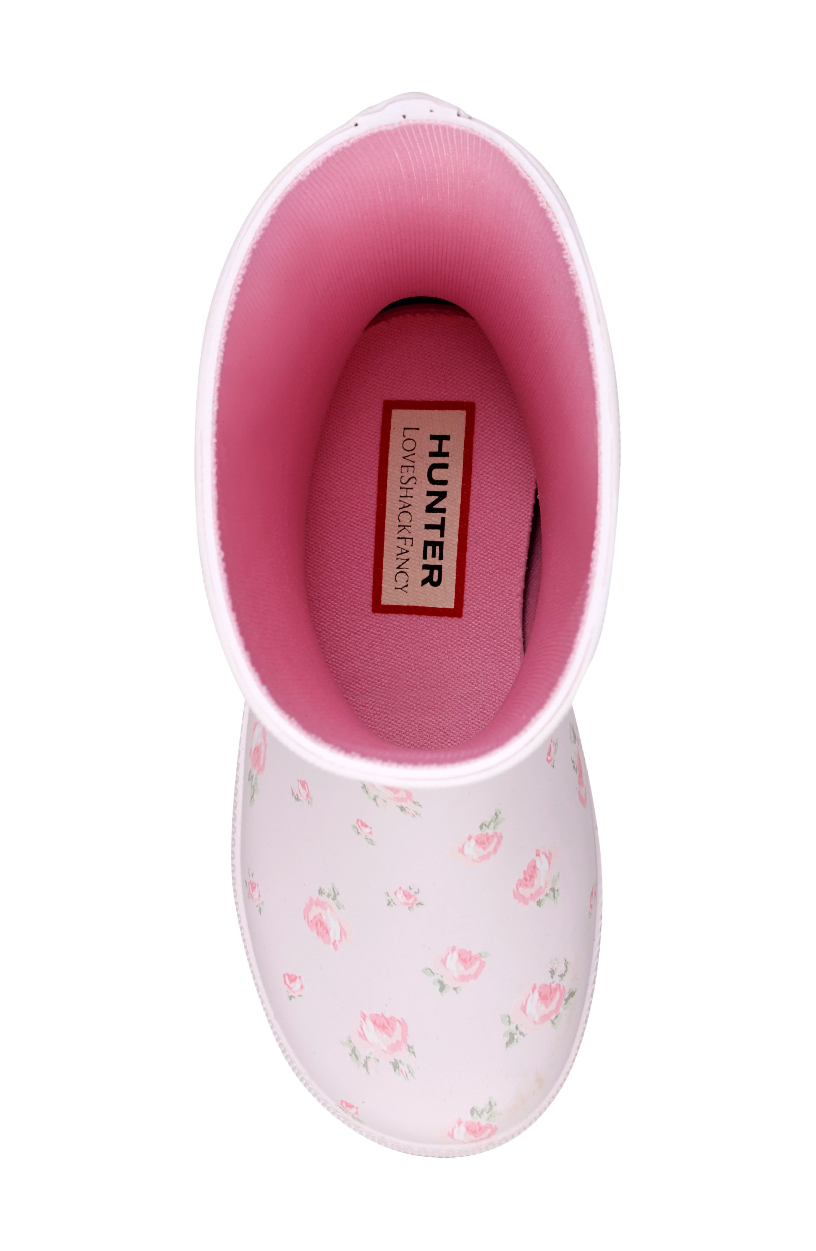 x LoveShackFancy Kids' First Classic Rain Boot, Alternate, color, BLOOMING HEIRLOOM DITSY PRINT