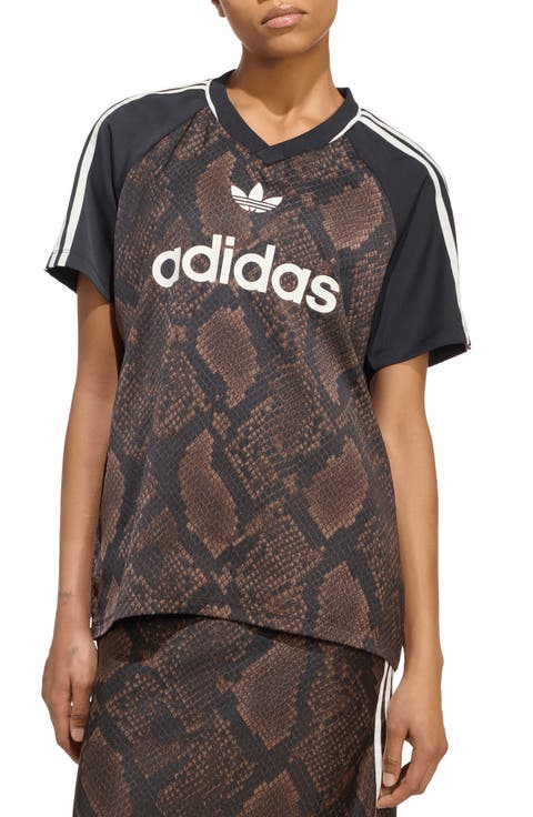 Faux-Snakeskin-Printed Jersey