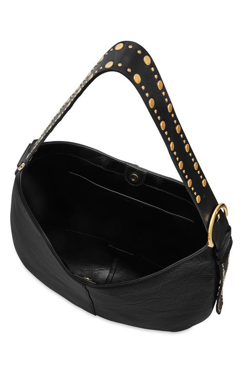 Rebecca Minkoff Naomi Leather Hobo Bag In Black