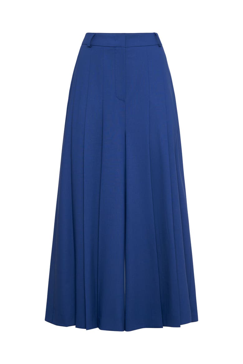 Trousers Skirt In Cool Wool, Main, color, Electric Blue