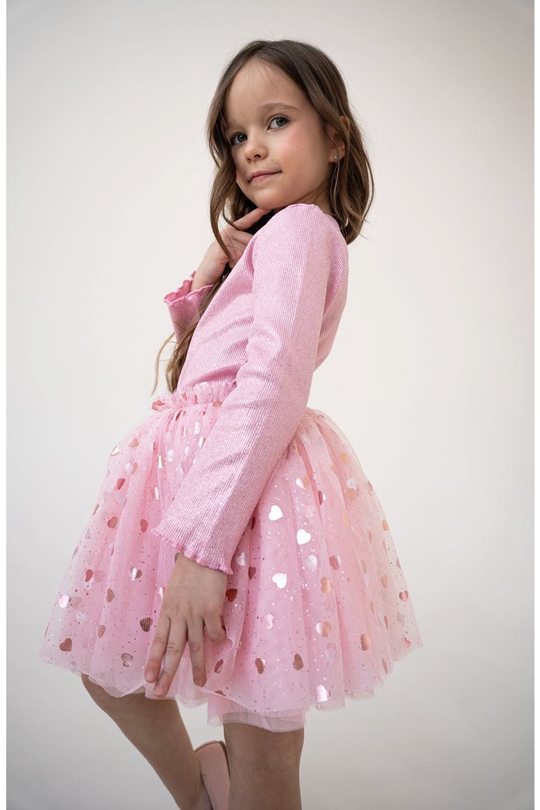Gleam Tutu Skirt Set, Main, color, Pink Blush