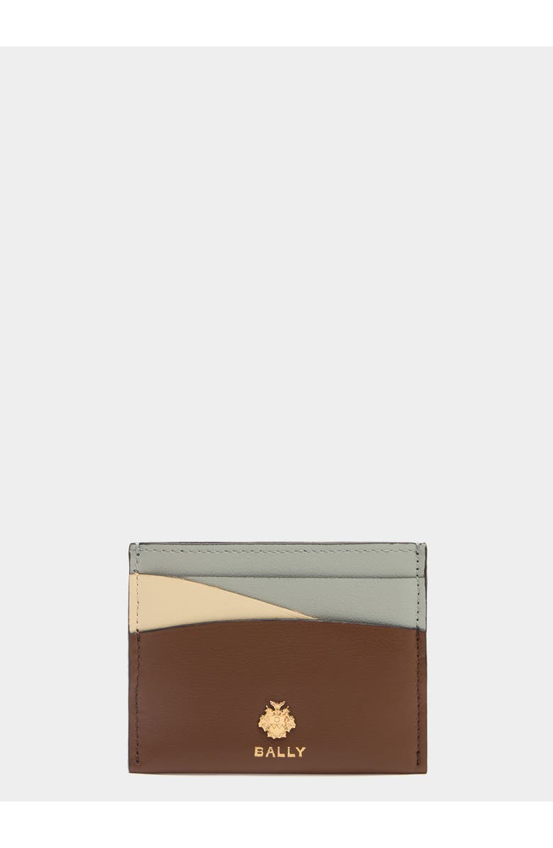 Bally Essential Card Holder in Calf Leather, Main, color, Multi