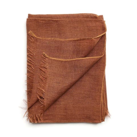 Handwoven Soft Linen Scarf